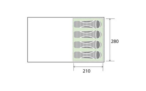 Brunner Pure 4 Airtech Aufblasbares Familienzelt -Dometic Verkäufe 299477 2111373