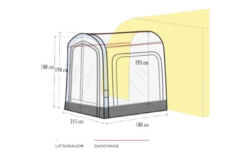 Westfield Eris Aufblasbares Vorzelterweiterung -Dometic Verkäufe 489231 3384291