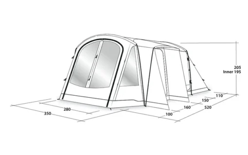 Outwell Nevada 5PE Tunnelzelt -Dometic Verkäufe 689721 4857848