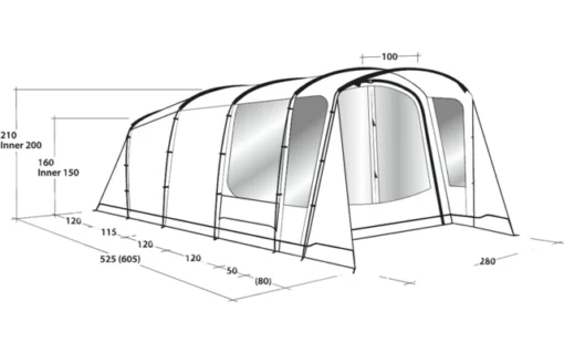 Outwell Greenwood 4 Tunnelzelt -Dometic Verkäufe 691526 4857713