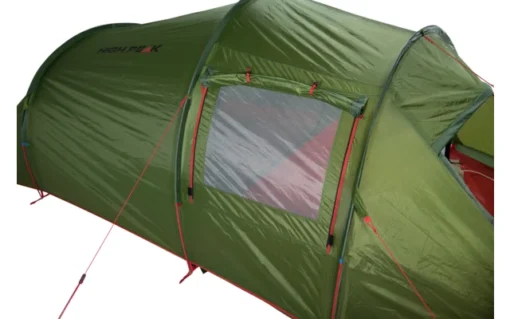 High Peak Falcon 4 LW Lightweight 4 Personen Tunnelzelt Aluminium Gestänge Olive/rot -Dometic Verkäufe 733379 4904138