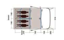 Outwell Hayward Lake 4ATC Aufblasbares Tunnelzelt 4 Personen -Dometic Verkäufe 789704 5207516